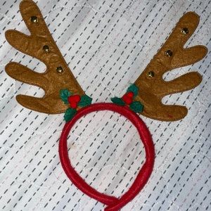 Reindeer antlers; holiday hat band